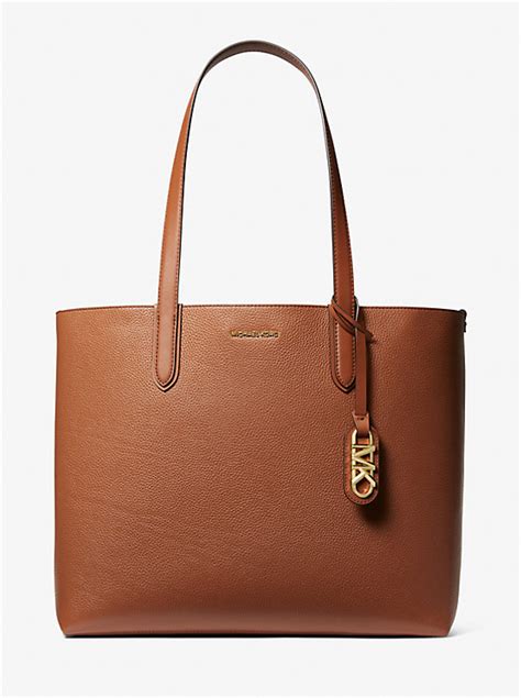 michael kors reversible leather tote|Michael Kors large leather tote.